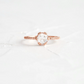 Rose Cut Moissanite Eternity Wedding Ring  customdiamjewel Sterling Silver Rose Gold VVS-EF
