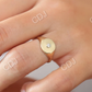 0.07CTW Bezel Setting Lab grown Diamond Ring  customdiamjewel   