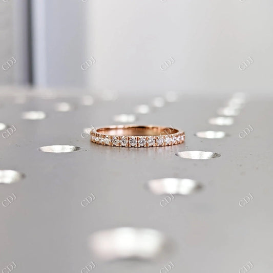 Rose Gold 0.35CT Diamond Eternity Stacking Band  customdiamjewel 10 KT Rose Gold VVS-EF