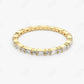 0.57CTW Lab Grown Alternating Baguette And Round Diamond Band  customdiamjewel   