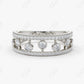 0.48CTW Law Grown Round Cut Double Row Micro Pave Diamond Band  customdiamjewel 10KT White Gold VVS-EF