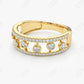 0.48CTW Law Grown Round Cut Double Row Micro Pave Diamond Band  customdiamjewel   