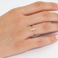 14k Gold Elongated Micro Pave Diamond Wedding Ring  customdiamjewel   