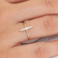 0.17CTW Elongated Micro Pave Lab Grown Diamond Ring  customdiamjewel   