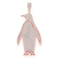 16.25CTW Round Diamond Penguin Hip Hop Pendant  customdiamjewel   