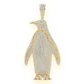 16.25CTW Round Diamond Penguin Hip Hop Pendant  customdiamjewel   