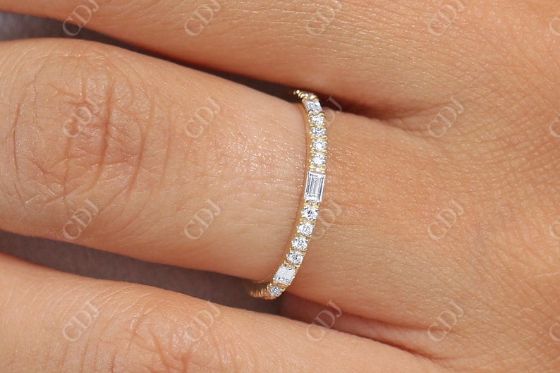 0.30CTW Lab Grown Baguette Diamond Wedding Band  customdiamjewel   