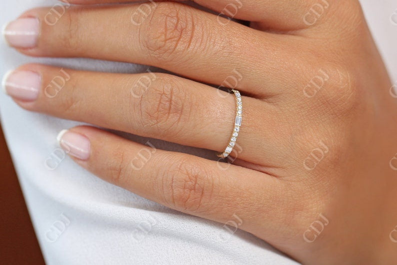 0.30CTW Lab Grown Baguette Diamond Wedding Band  customdiamjewel   