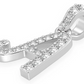 0.20CTW Cursive Letter A Pendant  customdiamjewel   