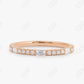 0.30CTW Lab Grown Baguette Diamond Wedding Band  customdiamjewel 10KT Rose Gold VVS-EF