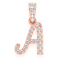 0.20CTW Cursive Letter A Pendant  customdiamjewel   