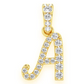0.20CTW Cursive Letter A Pendant  customdiamjewel   