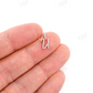 0.10CTW Round Diamond Cursive U Letter Pendant  customdiamjewel   