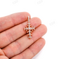 0.50CTW Vintage Filigree Cross Hip Hop Pendant  customdiamjewel   