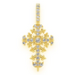 0.50CTW Vintage Filigree Cross Hip Hop Pendant  customdiamjewel   
