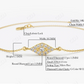 0.15CTW Moissanite Evil Eye Diamond Bracelet  customdiamjewel   