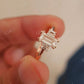Baguette Round Moissanite Engagement Ring  customdiamjewel   
