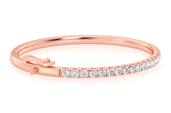 14k Gold Scallop Bangle Diamond Bracelet  customdiamjewel   