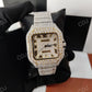 Moissanite Diamond Two-Tone Wrist Watch customdiamjewel