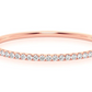 14k Gold Scallop Bangle Diamond Bracelet  customdiamjewel   