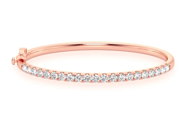 14k Gold Scallop Bangle Diamond Bracelet  customdiamjewel   