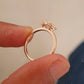 Baguette Round Moissanite Engagement Ring  customdiamjewel   
