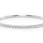 14k Gold Scallop Bangle Diamond Bracelet  customdiamjewel   