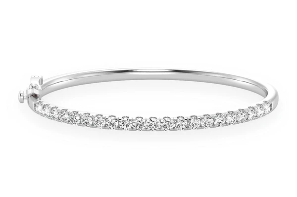 14k Gold Scallop Bangle Diamond Bracelet  customdiamjewel   