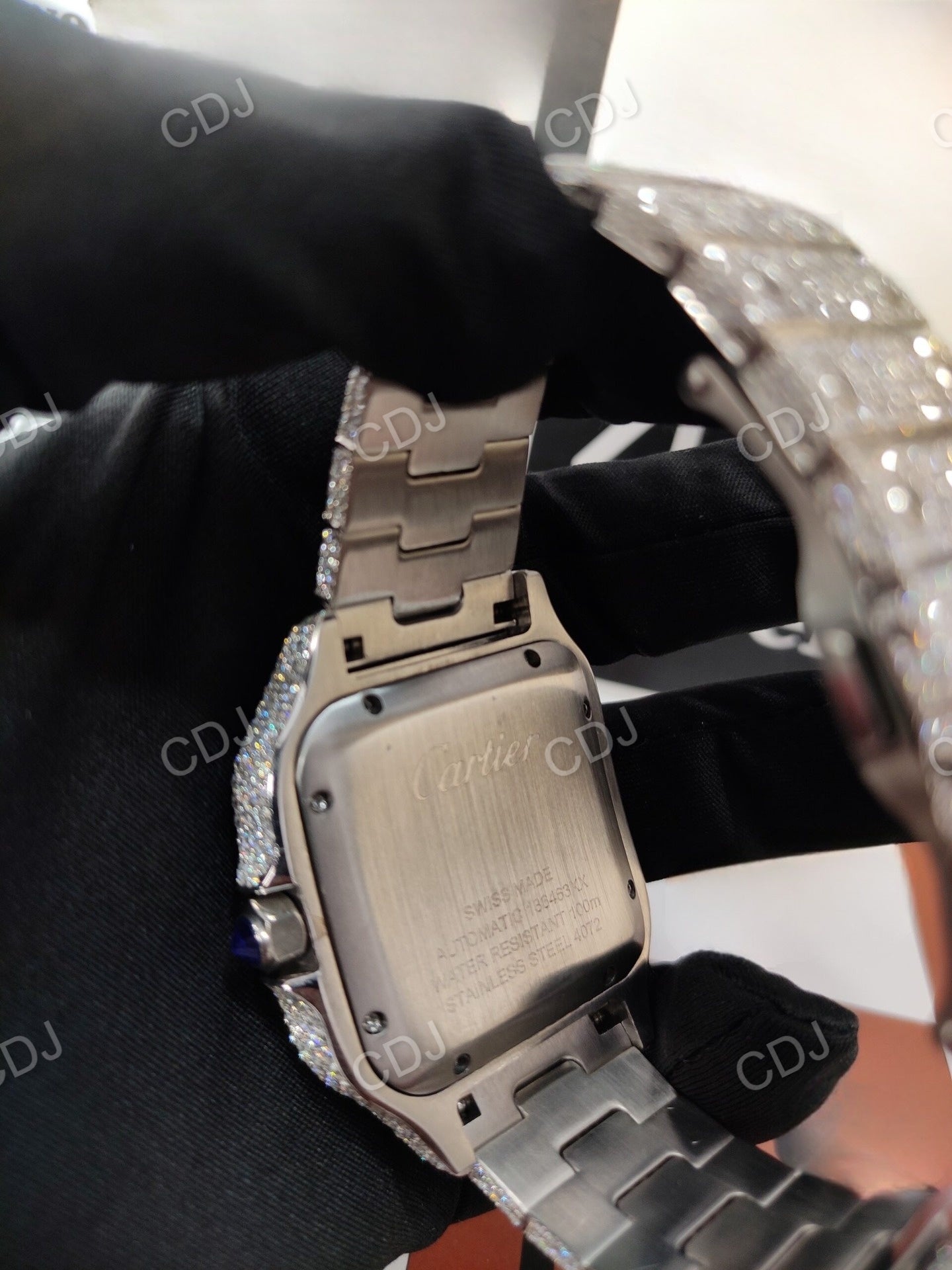 Moissanite Diamond Two-Tone Wrist Watch customdiamjewel