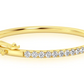 14k Gold Scallop Bangle Diamond Bracelet  customdiamjewel   