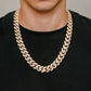 Iced Out Miami Cuban Link Chain Necklace  customdiamjewel   