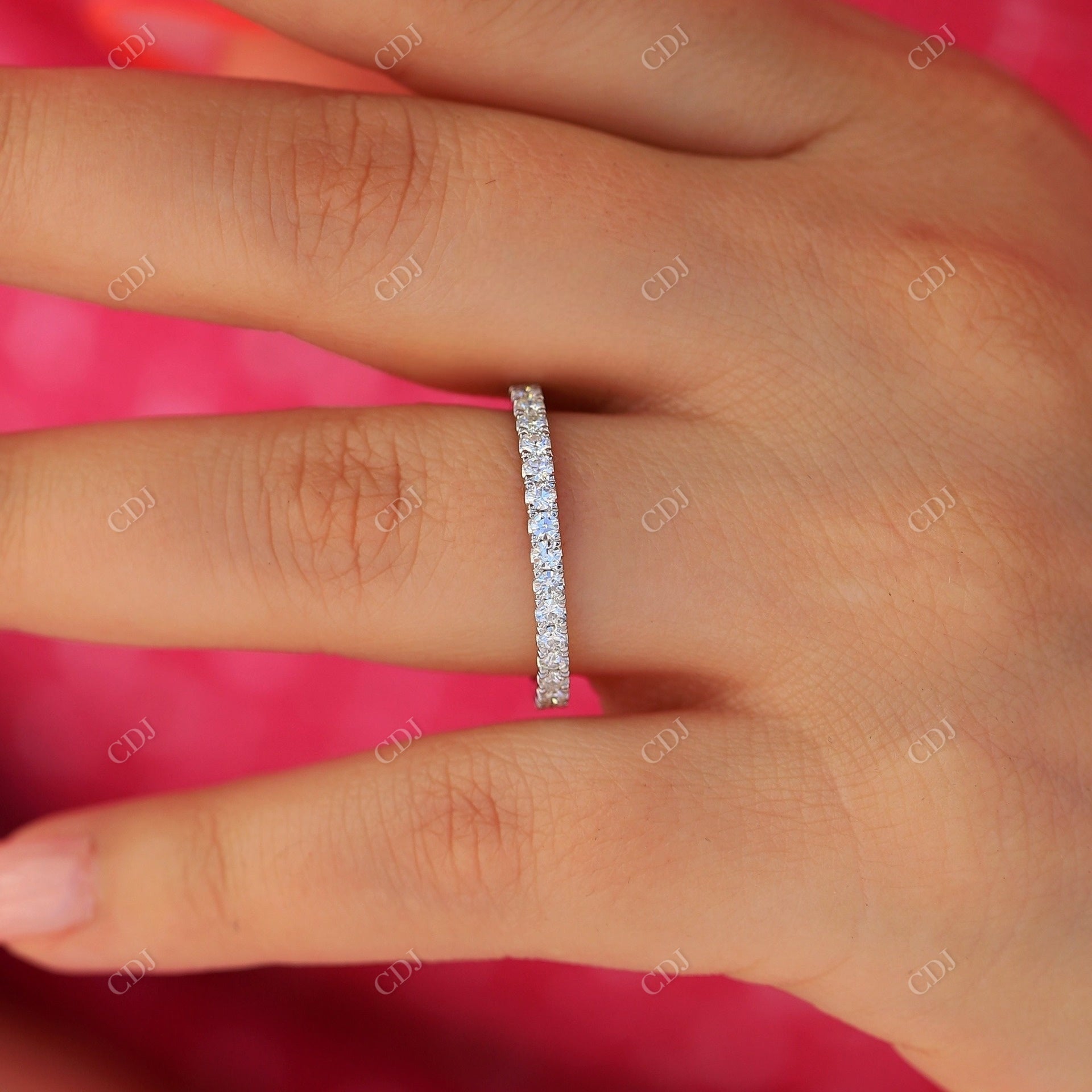 0.76 3/4 Eternity Lab Grown Diamond Wedding Band  customdiamjewel   