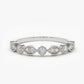 0.22CTW Natural Diamond Solid Gold Bezel Set Micro Pave Band  customdiamjewel 10 KT Solid Gold White Gold VVS-EF
