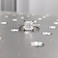 Princess Cut Moissanite Square Engagement Ring  customdiamjewel   
