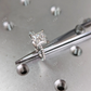 Princess Cut Moissanite Square Engagement Ring  customdiamjewel   