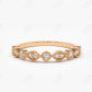 0.22CTW Lab Grown Round Diamond Wedding Band  customdiamjewel 10KT Rose Gold VVS-EF