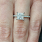 Princess Cut Moissanite Square Engagement Ring  customdiamjewel   