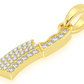 0.35CTW Hip Hop Butcher's Knife Pendant  customdiamjewel   