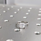 Princess Cut Moissanite Square Engagement Ring  customdiamjewel   