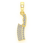 0.35CTW Hip Hop Butcher's Knife Pendant  customdiamjewel   