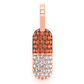 0.50CTW Pill Capsule Two Color Pendant  customdiamjewel   
