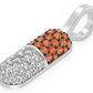 0.50CTW Pill Capsule Two Color Pendant  customdiamjewel   