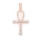 1.50CTW Graduated Ankh Diamond Pendant  customdiamjewel   