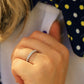 0.75CTW Lab Grown Diamond Half Eternity Wedding Band  customdiamjewel   