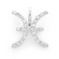 Unique  0.10CTW 14k White Gold Pisces Zodiac Pendant  customdiamjewel   
