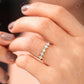 0.60CTW Lab Grown Princess Cut Diamond Wedding Band  customdiamjewel   