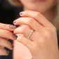0.60CTW Princess Cut Natural Diamond Half Eternity Women's Band  customdiamjewel   