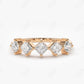 0.60CTW Lab Grown Princess Cut Diamond Wedding Band  customdiamjewel Sterling Silver Rose Gold VVS-EF