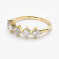 0.60CTW Princess Cut Natural Diamond Half Eternity Women's Band  customdiamjewel   