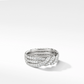 Three Raw Round Lab Grown Diamond Twisted Band  customdiamjewel 10KT White Gold VVS-EF
